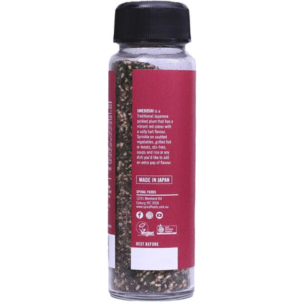 Spiral Foods Umeboshi Furikake 77g jar with vibrant packaging