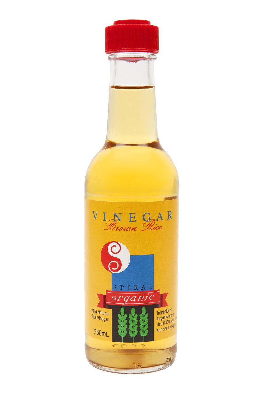 Spiral Foods brown rice vinegar 250ML bottle