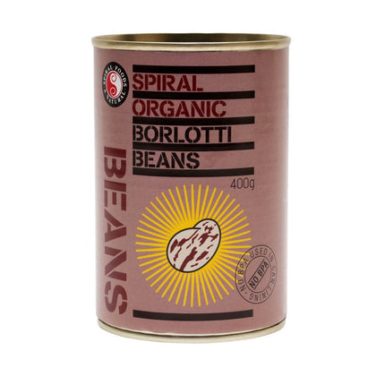 Spiral Foods Borlotti Beans 400G in a can