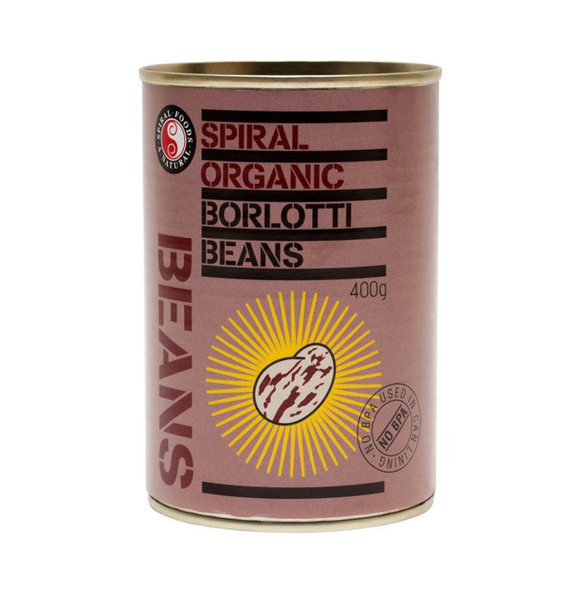 Spiral Foods Borlotti Beans 400G in a can