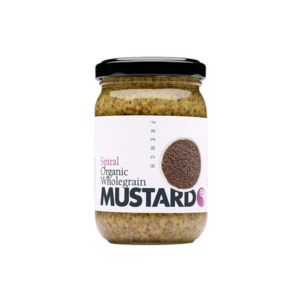 Spiral Foods wholegrain mustard 200g jar