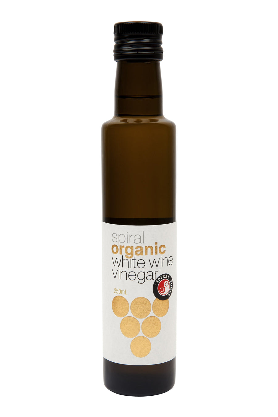 Spiral Foods white wine vinegar 250ML bottle