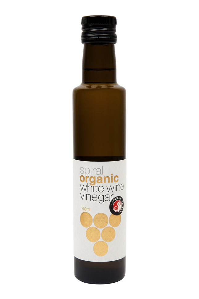 Spiral Foods white wine vinegar 250ML bottle