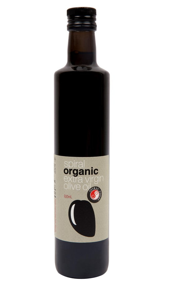Spiral Foods olive oil 500ML bottle with elegant design