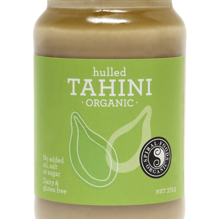 Spiral Foods Tahini 375G jar with creamy texture