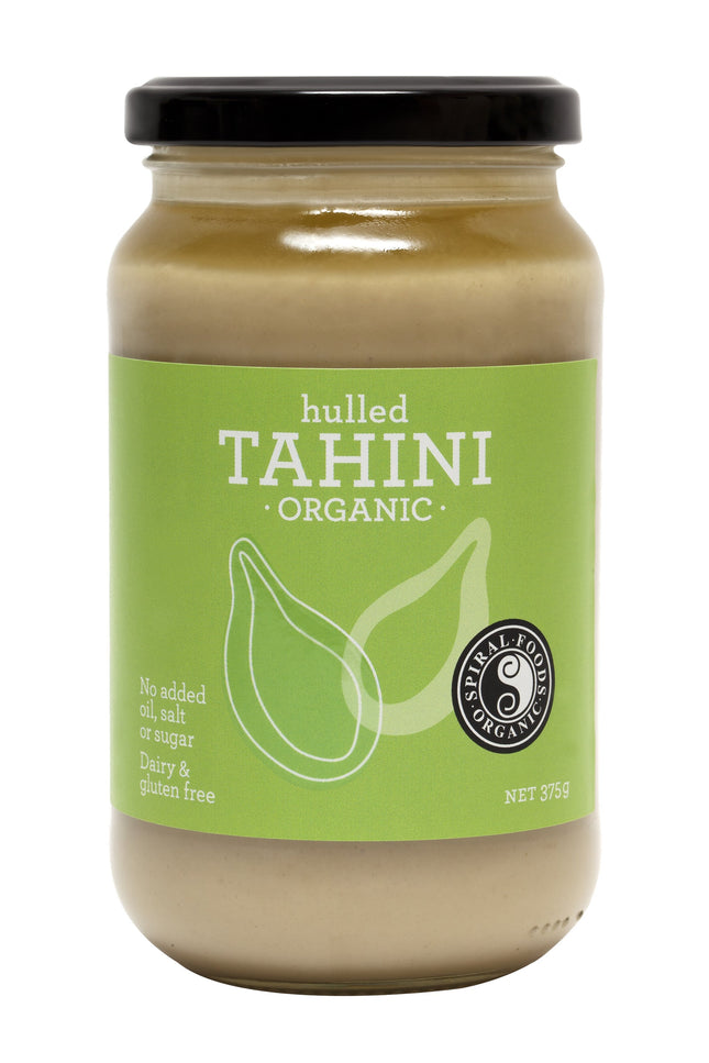 Spiral Foods Tahini 375G jar with creamy texture