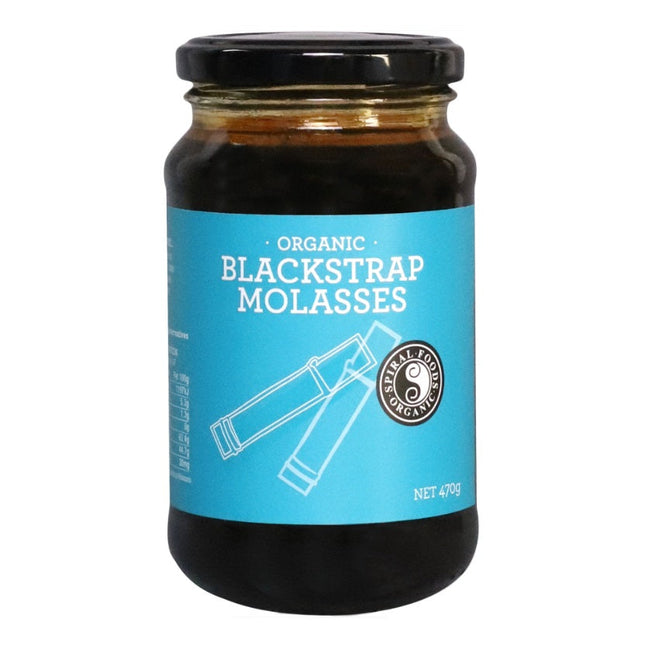 Organic black strap molasses by Spiral Foods 470g