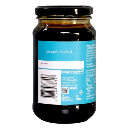 Organic black strap molasses by Spiral Foods 470g