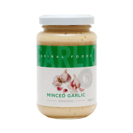 Spiral Foods minced garlic 220g jar for cooking