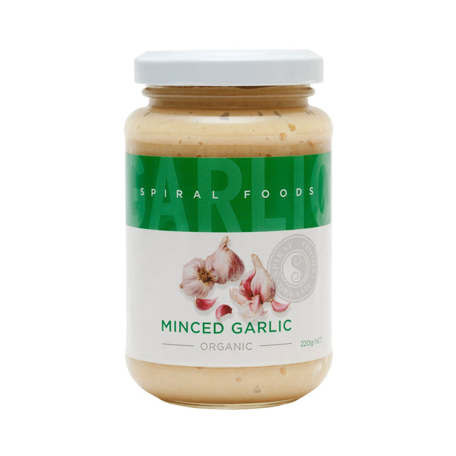 Spiral Foods minced garlic 220g jar for cooking