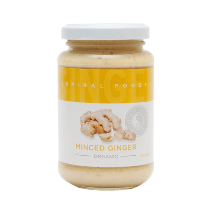 Spiral Foods minced ginger 210g jar for cooking