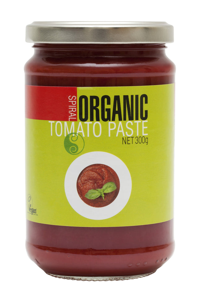 Spiral Foods tomato paste 300G jar with vibrant red color