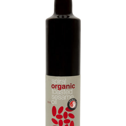 Spiral Toasted Sesame Oil 500ML bottle on white background