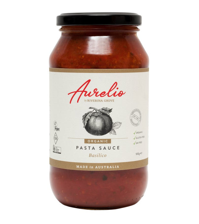 Aurelio Organic Basilico Pasta Sauce 500G
