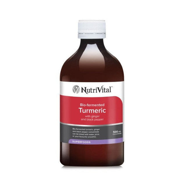 NutriVital turmeric liquid with ginger, 500ml bottle