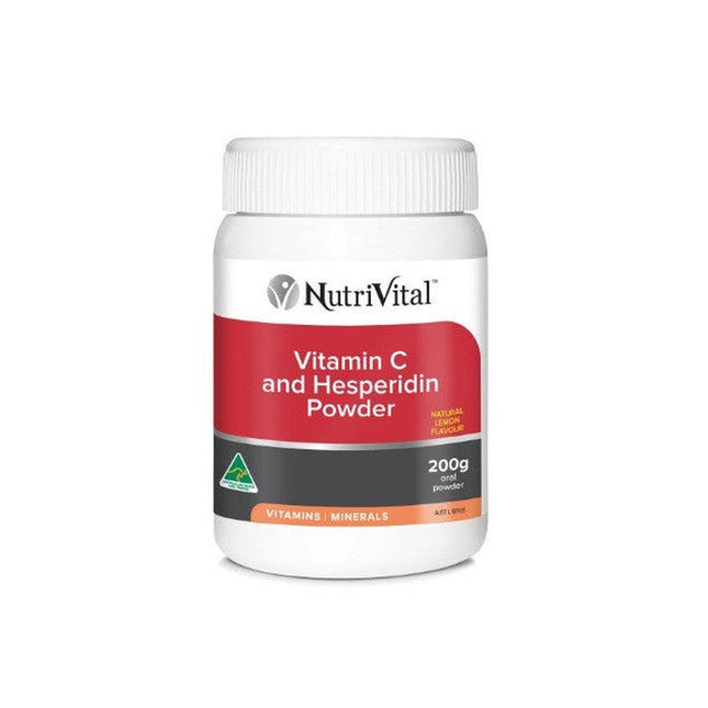 NutriVital Vitamin C powder in a vibrant packaging