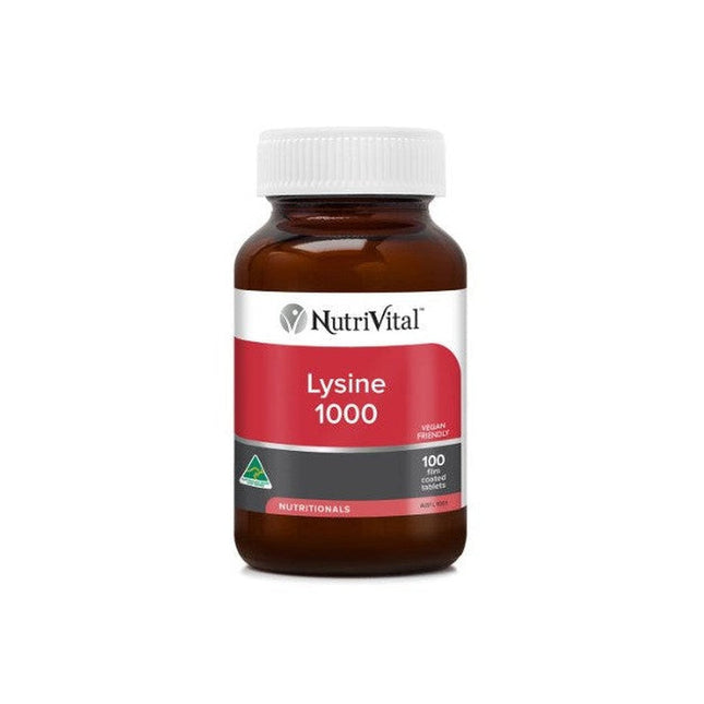 NutriVital Lysine 1000mg dietary supplement bottle