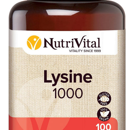 NutriVital Lysine 1000mg boosting energy and metabolism