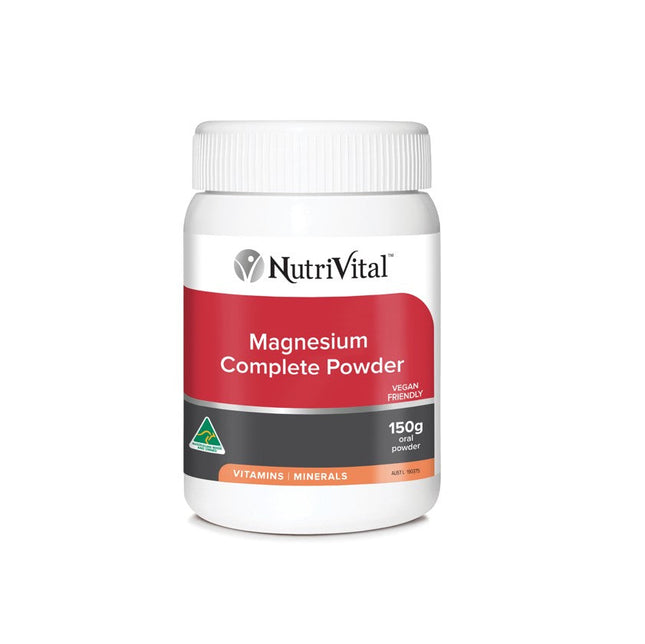 NutriVital Magnesium Complete Powder in a white container