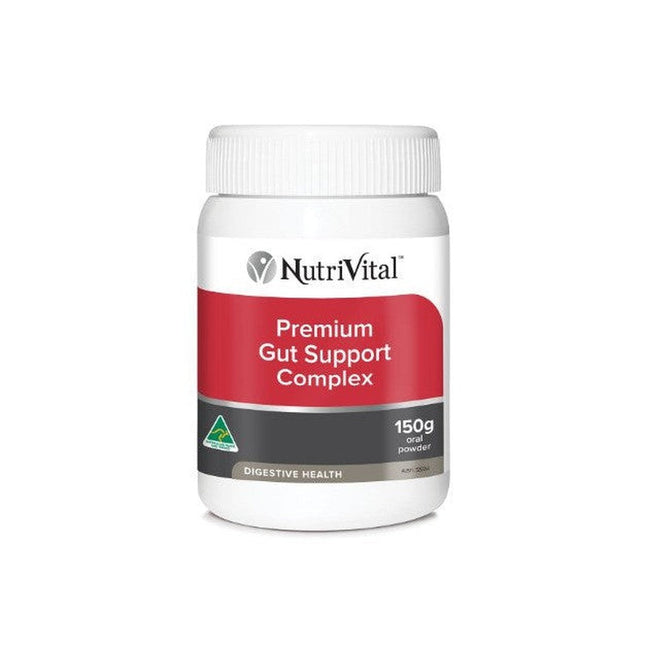 NutriVital gut support complex powder 150g container