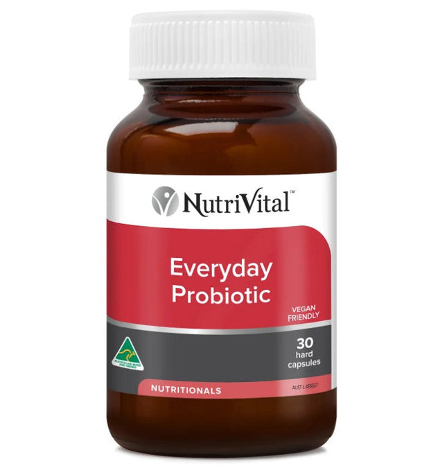 NutriVital probiotic capsules for daily digestive health