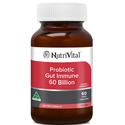 NutriVital Probiotic Gut Immune Support 60 Billion Capsules