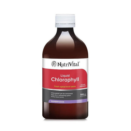 NutriVital liquid chlorophyll 500ml bottle for wellness
