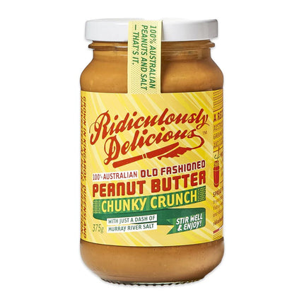 Ridiculously Delicious Chunky Crunch Peanut Butter 375g