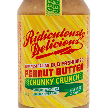 Ridiculously Delicious Super Sized Chunky Crunch Peanut Butter 1kg