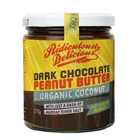 Ridiculously Delicious Dark Chocolate PB Organic Coconut 270g