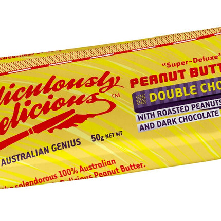 Ridiculously Delicious Peanut Butter Bar Double Chocolate 50g - Box of 12 - view 2