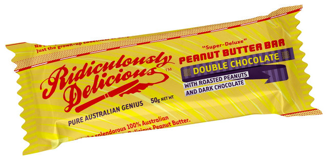 Ridiculously Delicious Peanut Butter Bar Double Chocolate 50g - Box of 12 - view 2