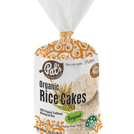 Pat's Organic Rice Cakes 150g x 12