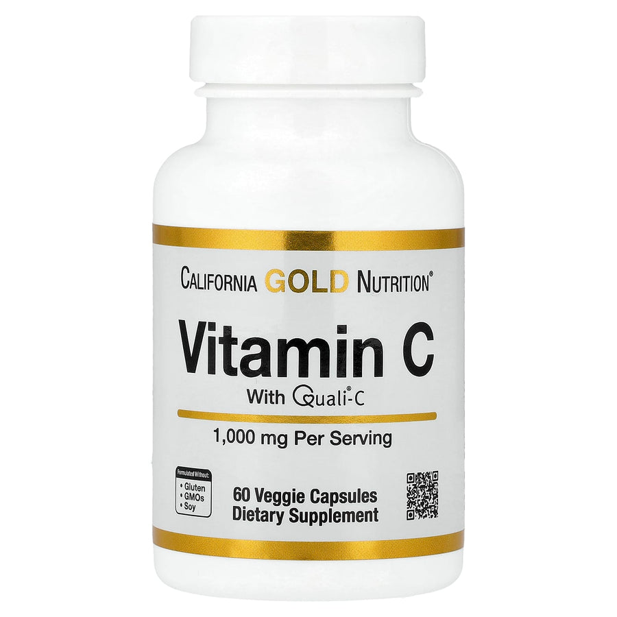 California Gold Nutrition Vitamin C Quali-C 1000 mg capsules bottle