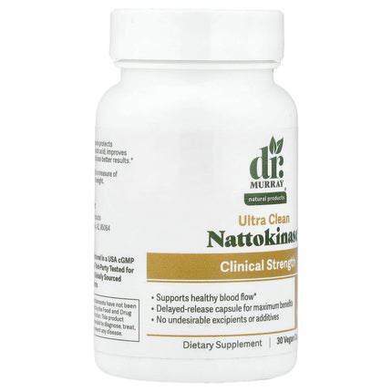 Dr. Murray's Nattokinase, 2,000 FU, 30 Vegan Capsules, label view 5