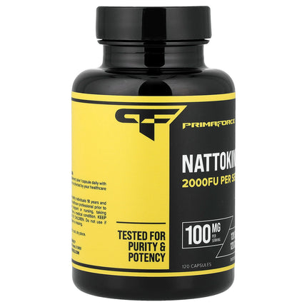 Primaforce Nattokinase, 100 mg, 120 Capsules, label view 4
