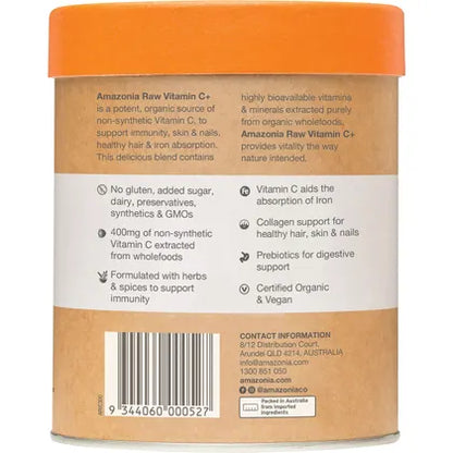 Amazonia Raw Wholefood Extracts Vitamin C+ 300g
