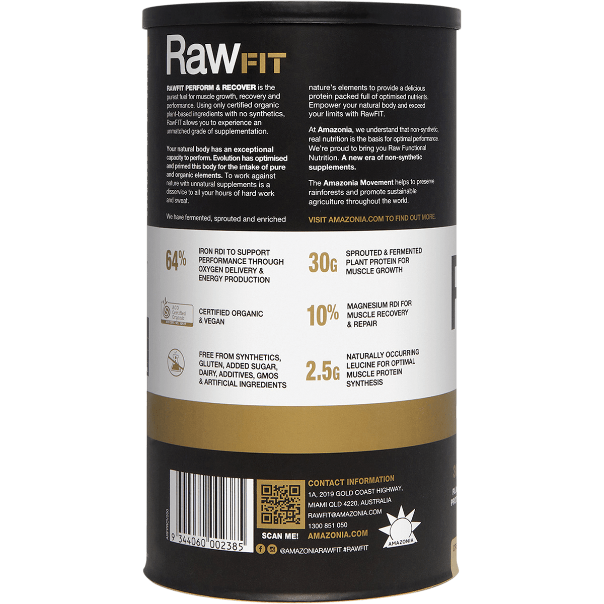 RawFit Plant Protein Perform & Recover Creamy Vanilla