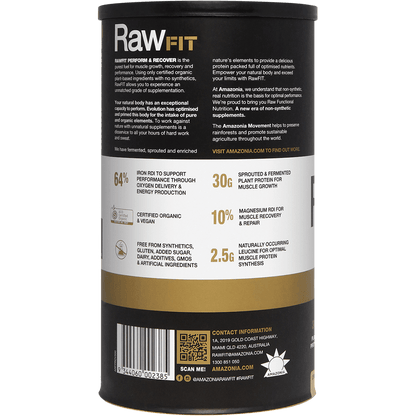 RawFit Plant Protein Perform & Recover Creamy Vanilla