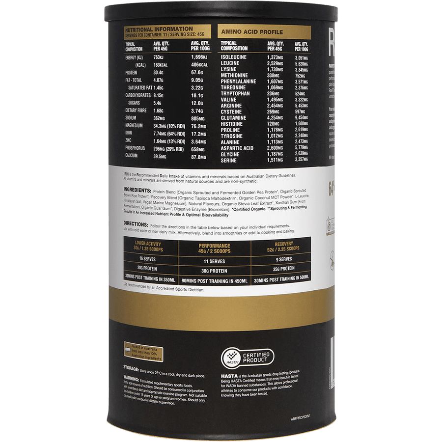 RawFit Plant Protein Perform & Recover Creamy Vanilla