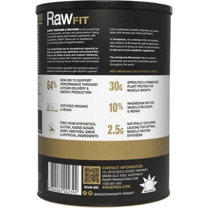 Amazonia RawFit Plant Protein Perform & Recover Creamy Vanilla 1.25kg