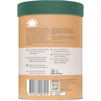 Amazonia Raw Protein Daily Nourish Chocolate 750g