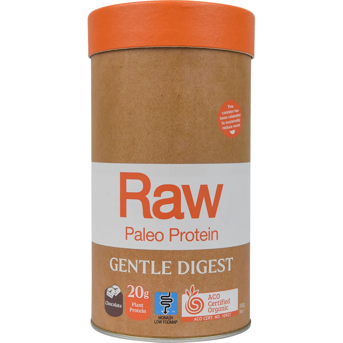 Amazonia Raw Gentle Digest Paleo Protein Chocolate 500g