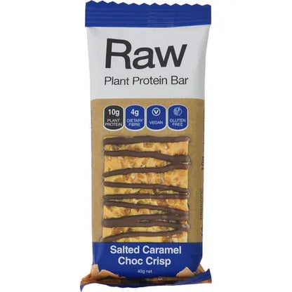 Amazonia Raw Protein Bar Salted Caramel Choc Crisp 10x40g