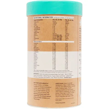 Amazonia Raw Protein Collagen Plus Choc Hazelnut 450g
