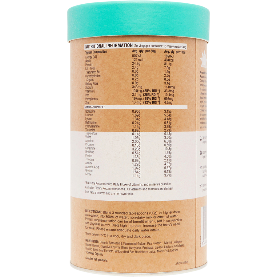 Raw Protein Collagen Plus Vanilla Maple
