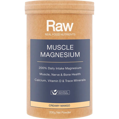 Amazonia Raw Muscle Magnesium Creamy Mango 200g