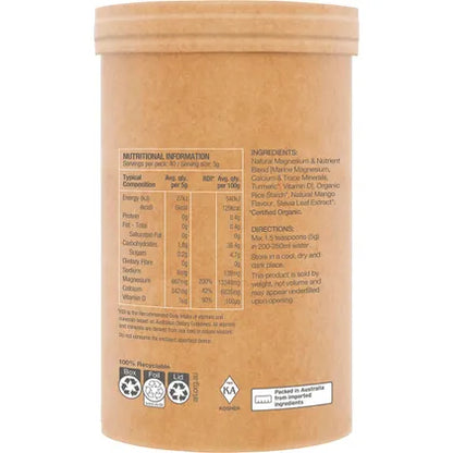 Amazonia Raw Muscle Magnesium Creamy Mango 200g