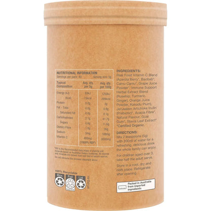 Amazonia Raw Organic Vitamin C Passionfruit 200g