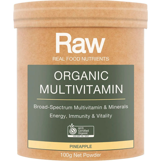 Amazonia Raw Organic Multivitamin Pineapple 100g